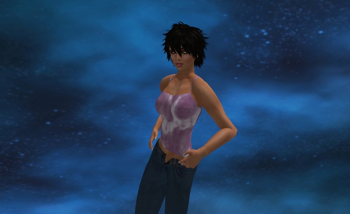 Purple Tiedye Crop Top - Boxed