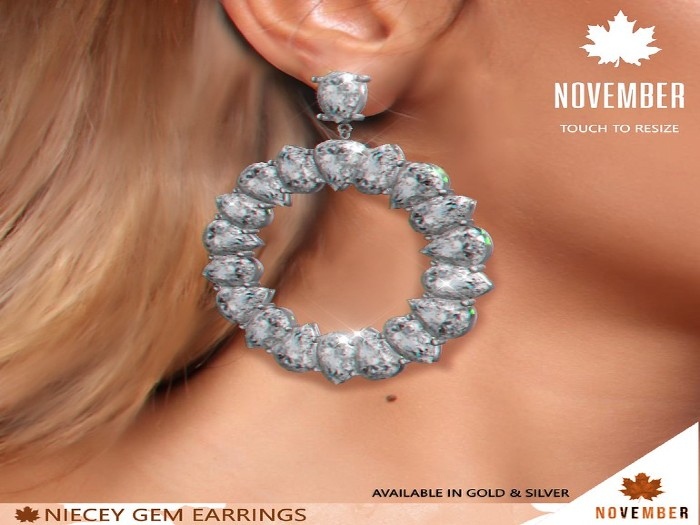 Nov-Niecey Gem Earring (G)