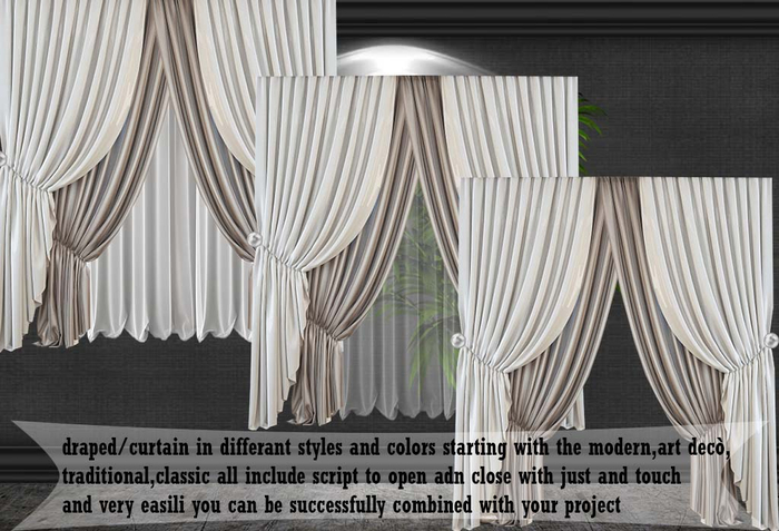 COSMOPOLITAN DELUX CURTAIN/DRAPES V. 1