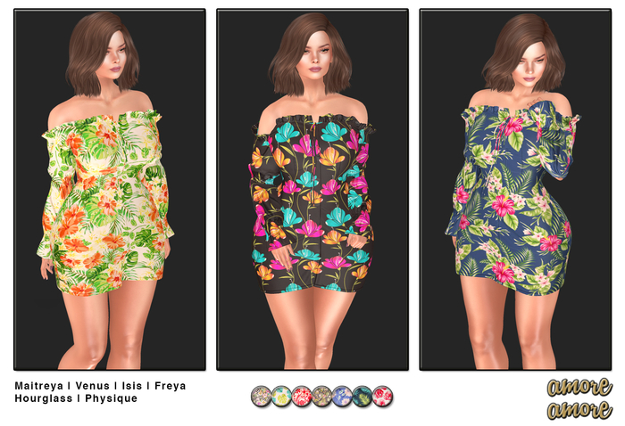 ~Amore&Amore~ Eduarda Off SHoulder Dress