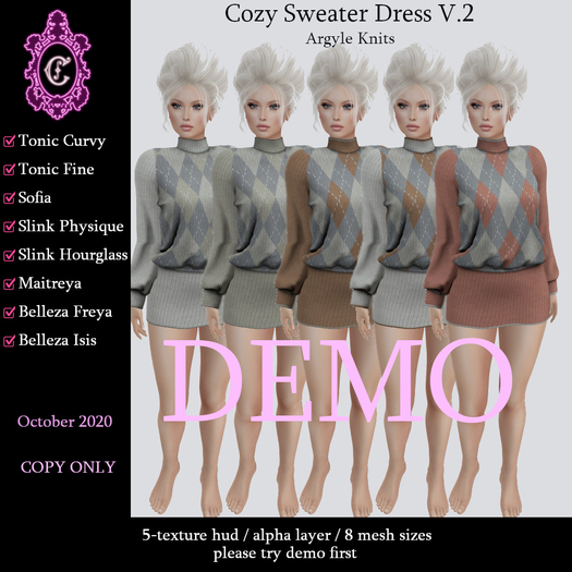 ::C S:: Cozy Sweater Dress V.2 DEMO