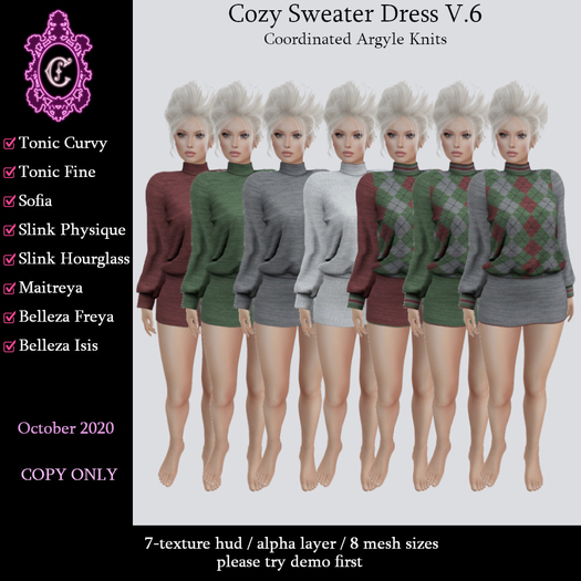 ::C S:: Cozy Sweater Dress V.6