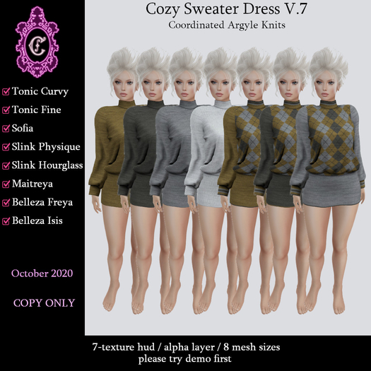 ::C S:: Cozy Sweater Dress V.7