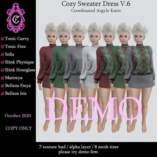 ::C S:: Cozy Sweater Dress V.6 DEMO