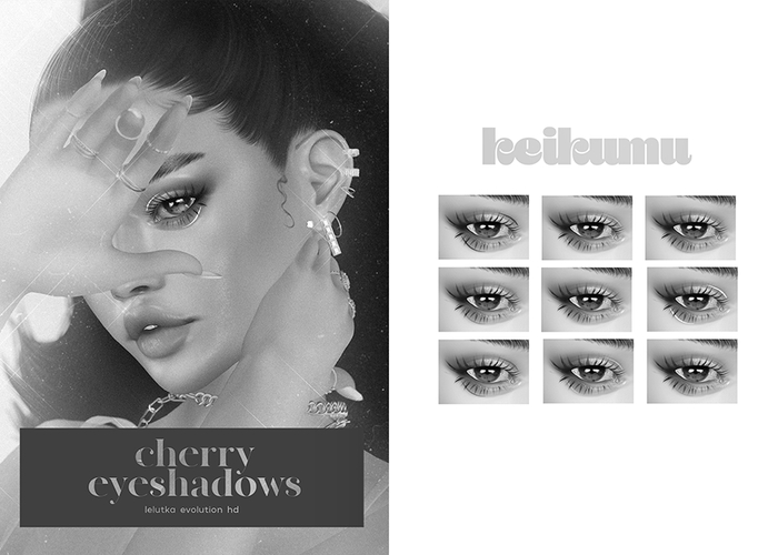 keikumu - cherry eyeshadows DEMO