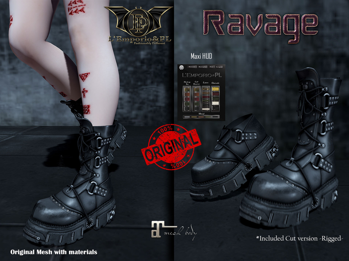L'Emporio&PL ::*Ravage*::-Combat Boots-Maitreya Lara