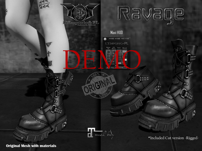 D*E*M*O  L'Emporio&PL ::*Ravage*::-Combat Boots-Maitreya L.-REZ
