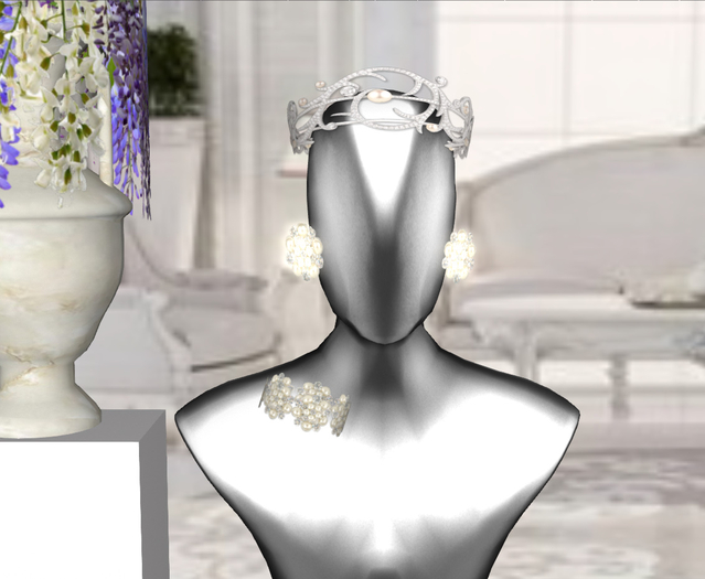 Adl Parure Pearls & Diamond