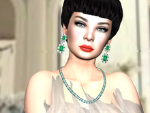Adl Alta Moda Parure  Emerald Cushion