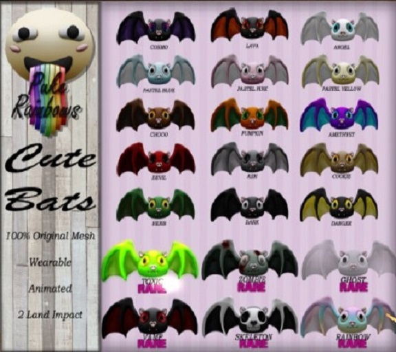 [PR] Cute Bats - Skelleton [4] <<RARE>>