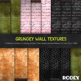 RODEX Halloween Grungey Wall Textures