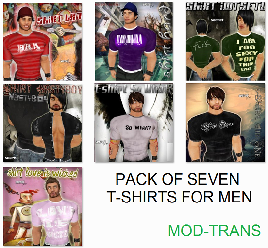 PACK OF 7 T-SHIRTS FOR MEN