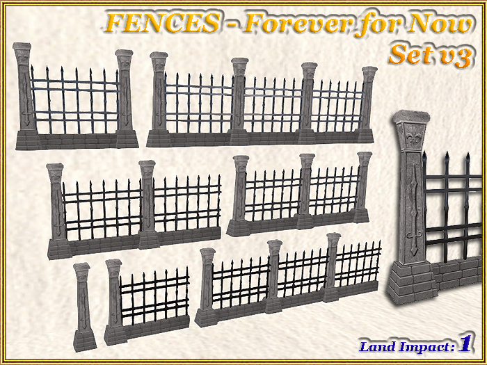 FENCES - Forever for Now - Set v3 (1 LI) (Full perm)