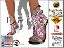 ☾ⅅⅅ☽ ◉ High Sandals Shoes Diamond Storm ◉ [ DEMO ] 