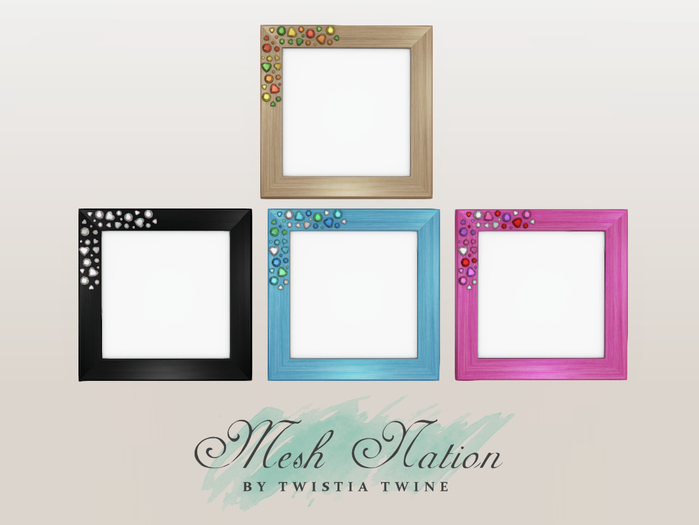 * Mesh Nation * FULL PERMISSIONS Gem Picture Frame