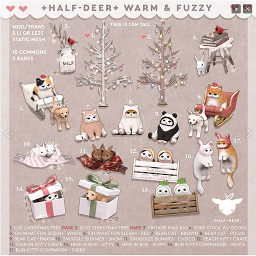 +Half-Deer+ Warm & Fuzzy - Bear Cat - Polar