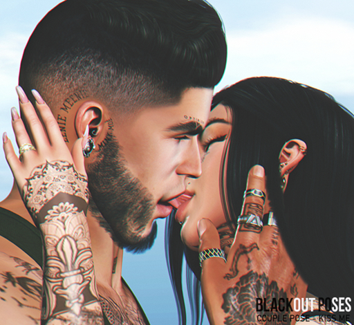 BLACKOUT POSES - COUPLE POSE - KISS ME