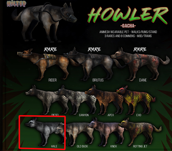 HILTED - Howler - Hale (Add Me)