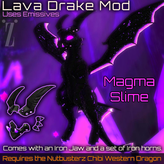[inZoxi] - Box - Magma Slime Drake Chibi Western Mod