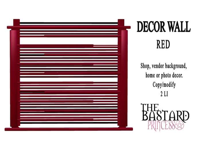 The Bastard Princess - Wall Decor Red