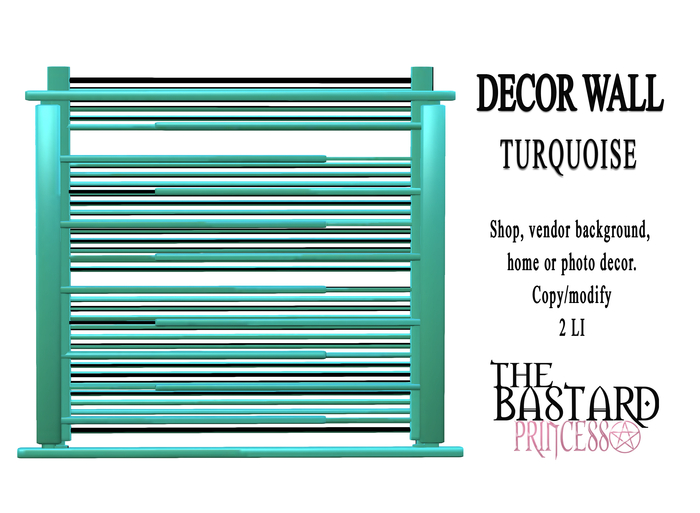 The Bastard Princess - Wall Decor Turquoise