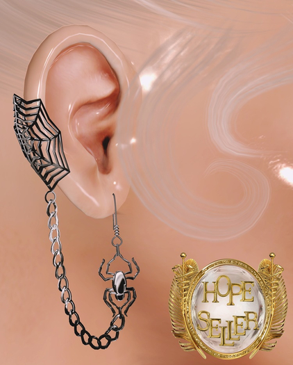 [HS] Ear cuffs Spider [SILVER]
