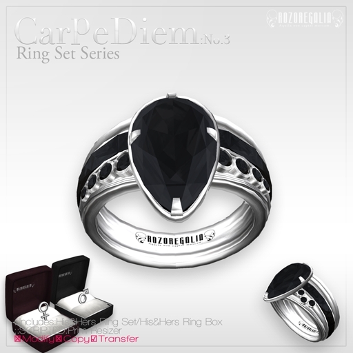 +ROZOREGALIA+*Carpe diem No.3*[Platinum/Bk Diamond]
