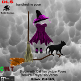 Witch costume black pink boxed