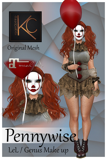 Kc Pennywise Halloween Girl original mesh