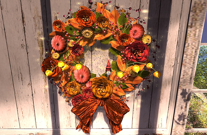CJ Autumn Nest with Pumpkins Berrys+Sparkle for Wall - Box add