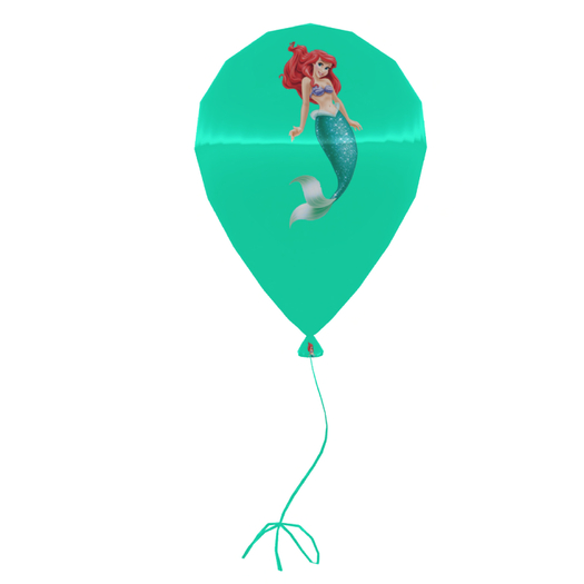 ::MM:: Ariel rotating meshed balloon with straight ribbon