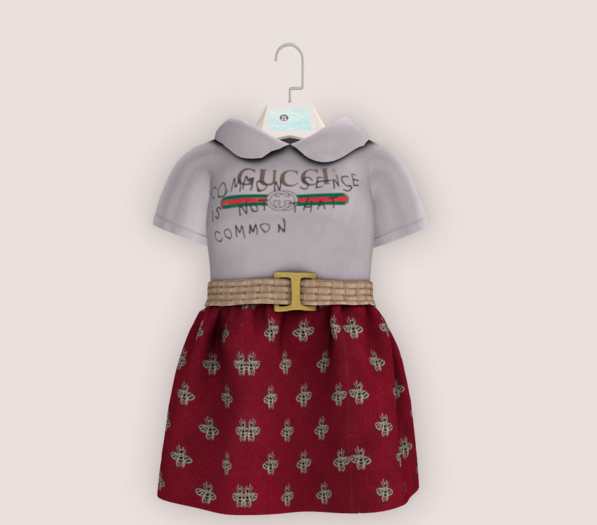 SuperStarkin GG Common Sense Dress Red- BeBe