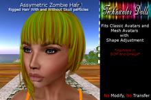 -TDolls Mesh- Zombie Assymetric Hair  [boxed-Cmt]