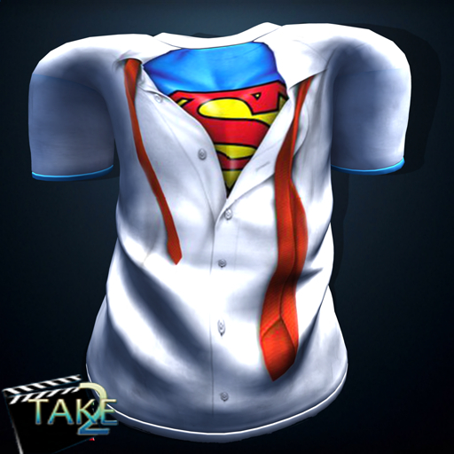 [T2] Superman button tee