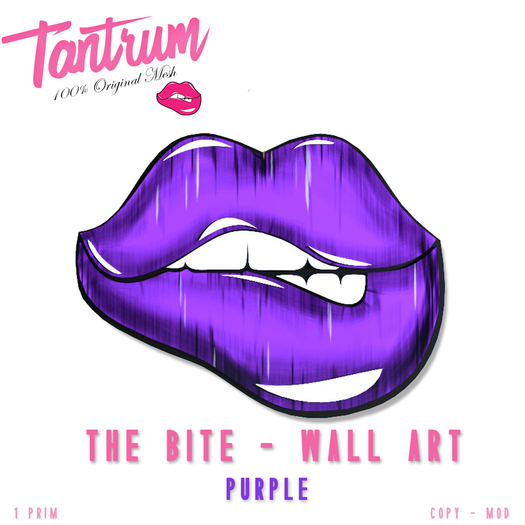 Tantrum Wall Lips Purple