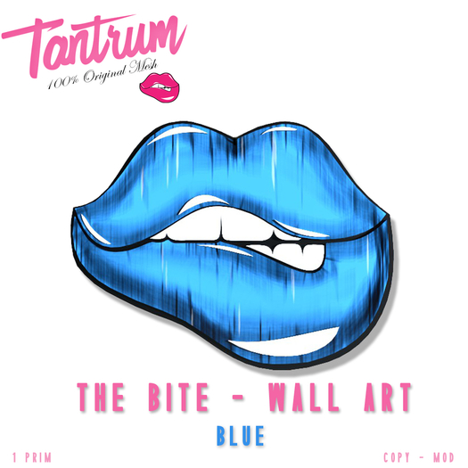 Tantrum Wall Lips Blue (add) MP
