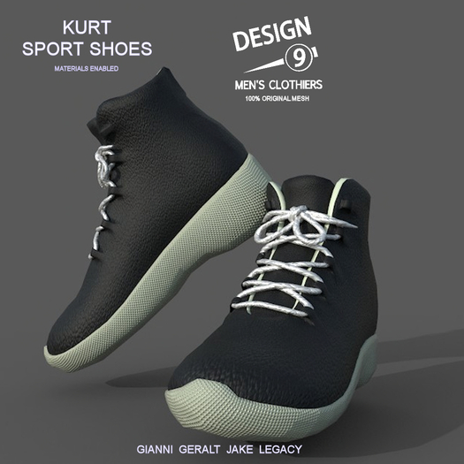 -[d9]- Kurt Sport Shoes Black