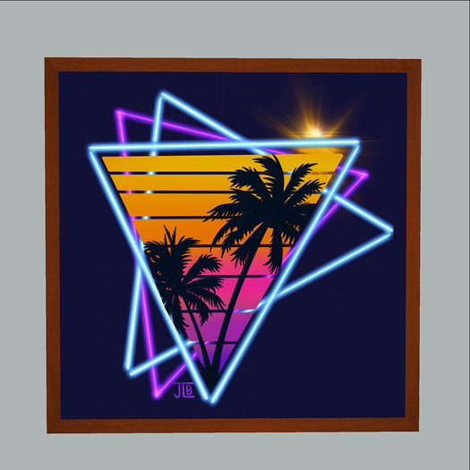 [Peeps] ART Retrowave Palm Tree Triangle