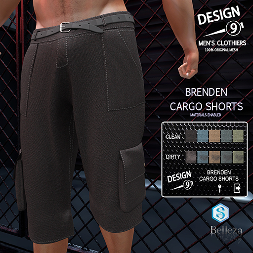 -[d9]- Brenden Cargo Shorts Fatpack