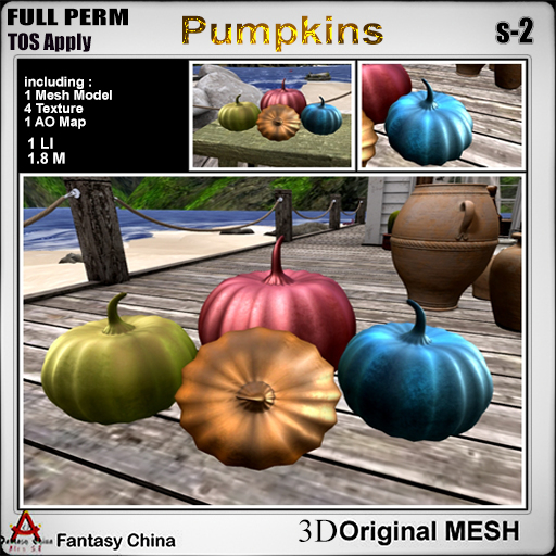 FC- Full perm  Mesh Pumpkins s-2 