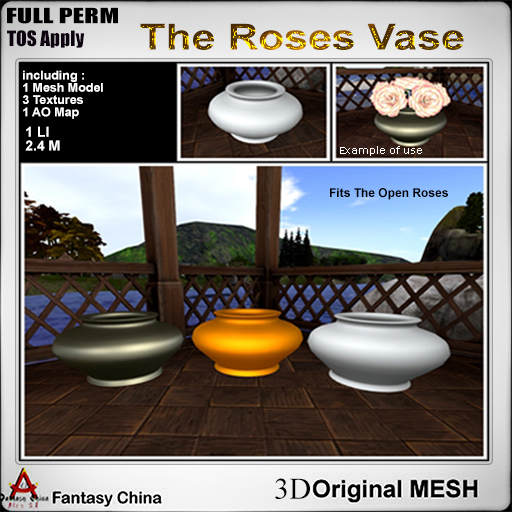 FC- FP Mesh The Roses Vase B