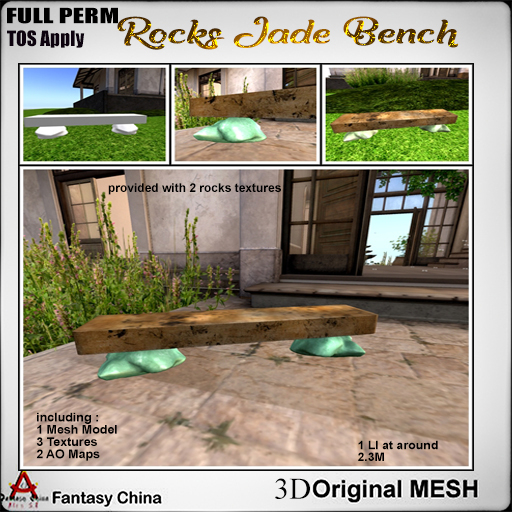FC- FP Mesh Rocks Jade Bench 