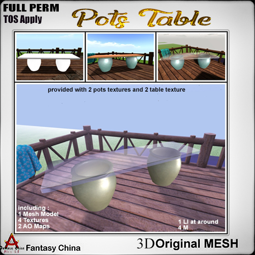 FC- FP Mesh Pots Table