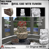 FC- FP Mesh Royal cake with flowers B