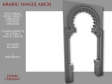 Arabic single arch - 3 LI - 3 FULL PERM Meshes