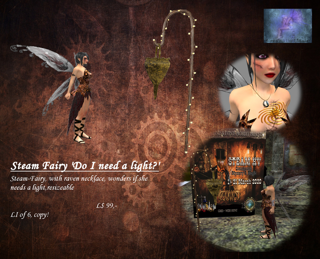 Grey's  Steam Fairy Do I need a light?