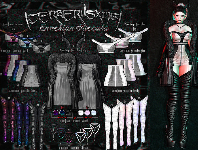 [CX] Enochian Succuba - Boots ( Black ) - Maitreya