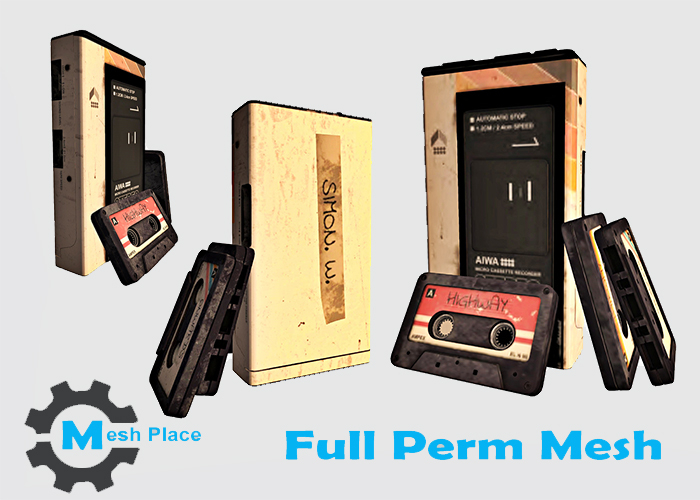 Mesh Place - Retro Cassette Player (add to unpack)