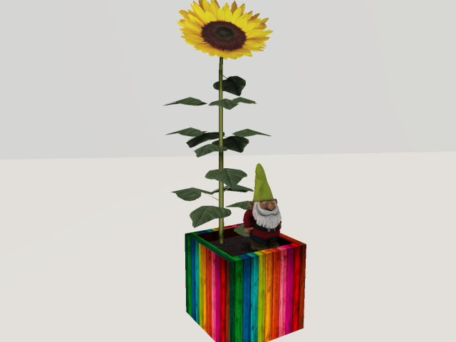 [AE] Garden Store -Happy Pride Gnome Potted Planter 1