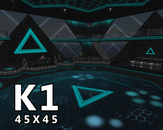 K1 - [Teal] - Disco Club - Size: 45x45 - [ADHIR] - BOX
